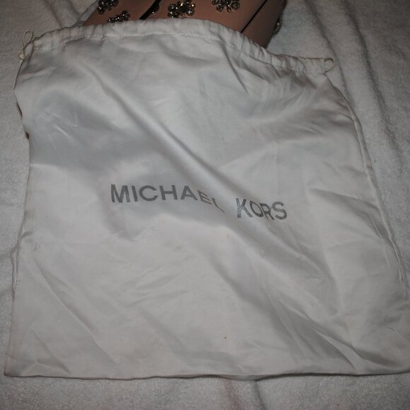 NEW MICHEAL KORS PINK BALLET JEWELED LEATHER SACHEL - Picture 7 of 7